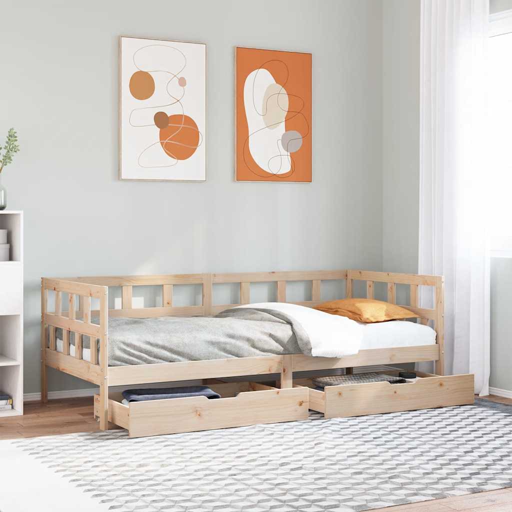 Daybed With Drawers Without Mattress Solid Wood