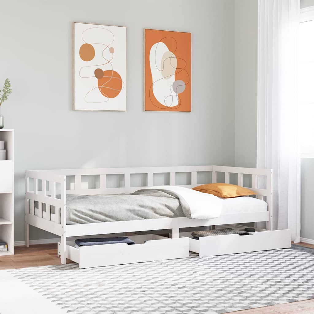 Daybed With Drawers Without Mattress Solid Wood