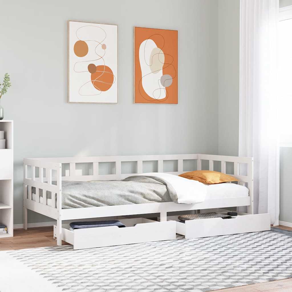 Daybed With Drawers Without Mattress Solid Wood
