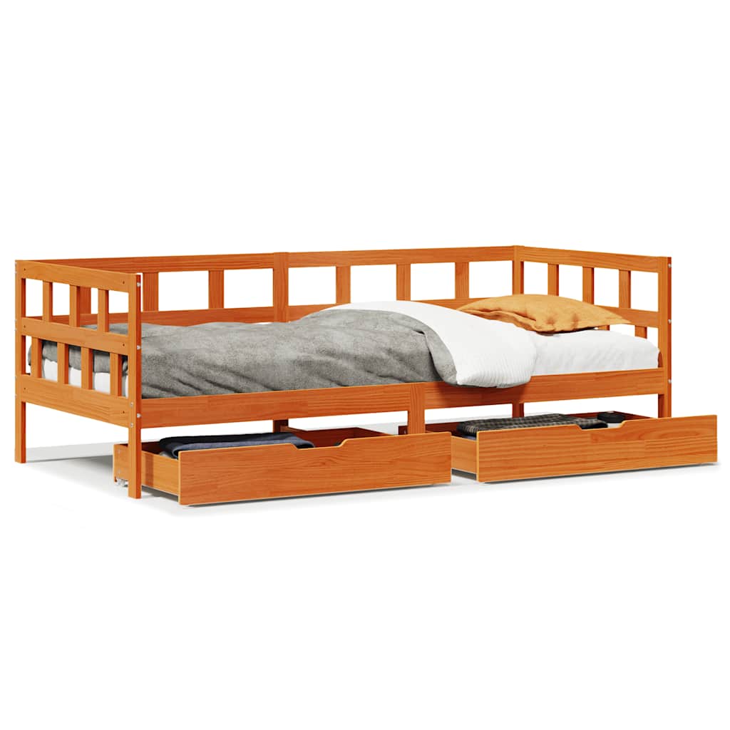 Daybed With Drawers Without Mattress Solid Wood