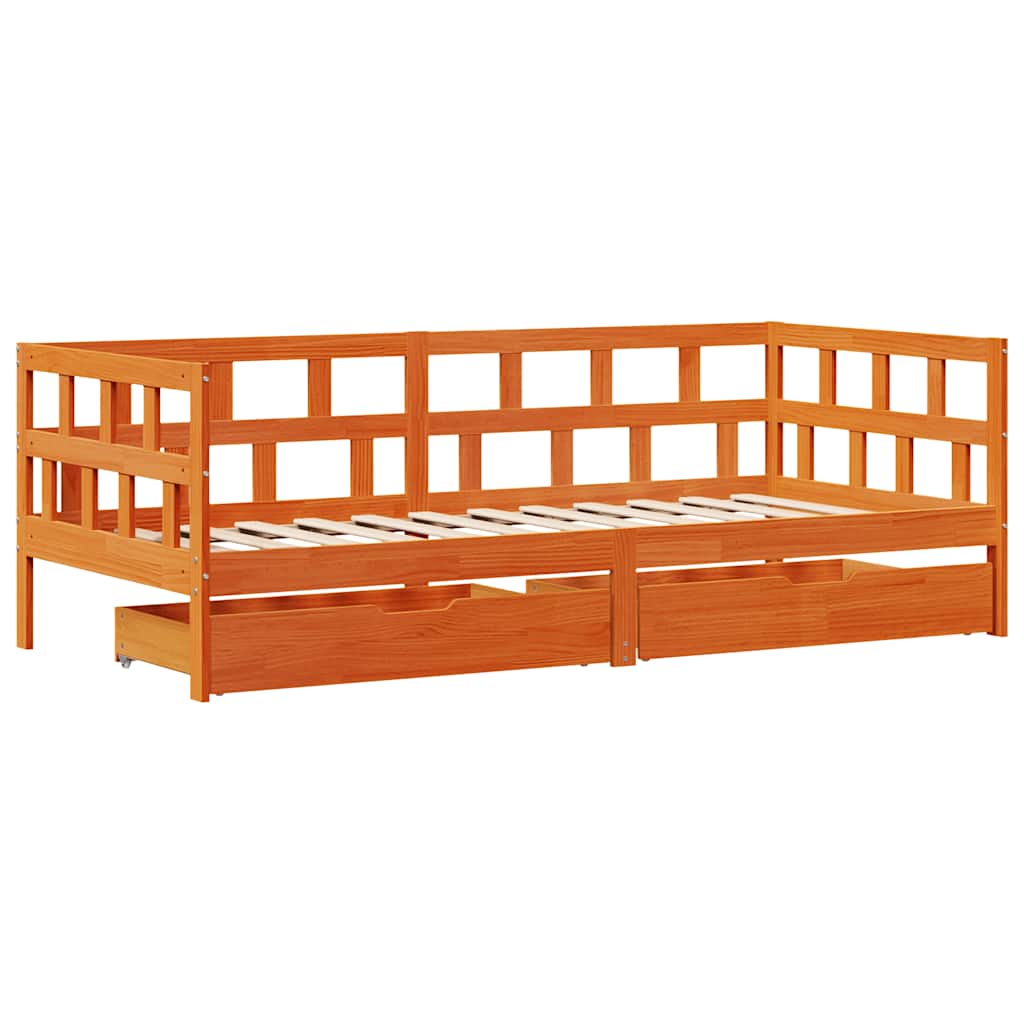 Daybed With Drawers Without Mattress Solid Wood