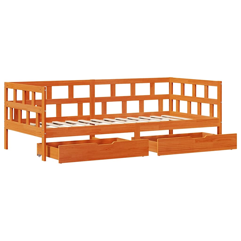Daybed With Drawers Without Mattress Solid Wood