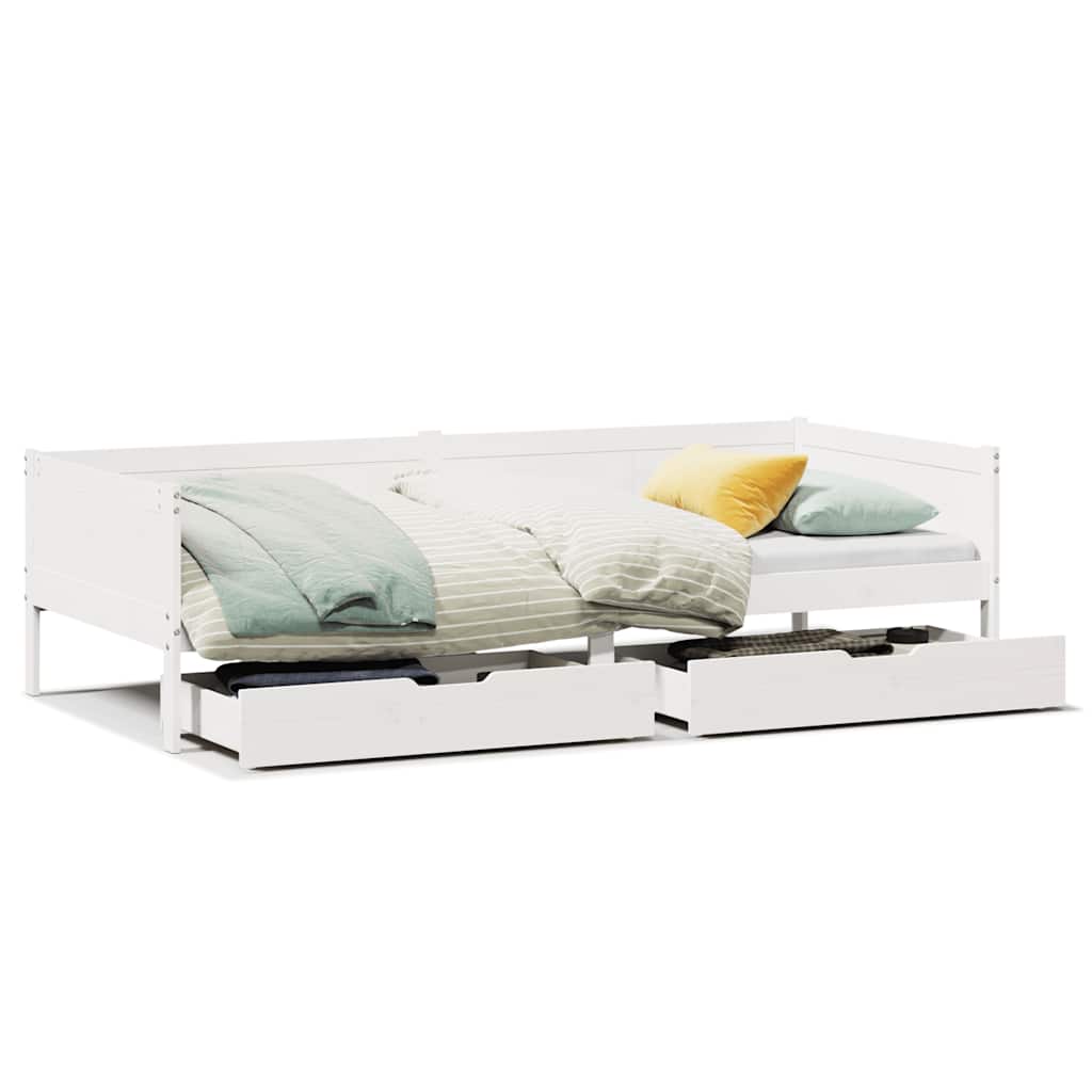 Daybed With Drawers Without Mattress Single Solid Wood