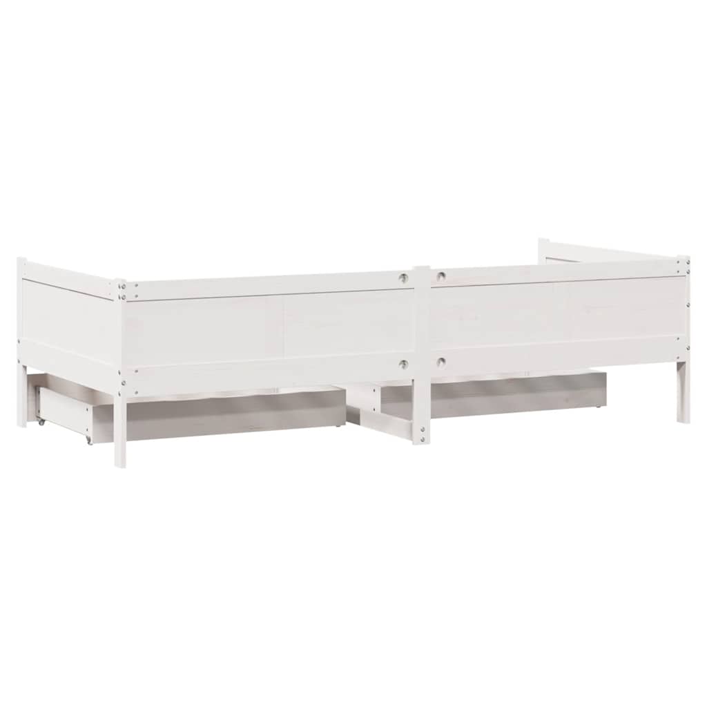 Daybed With Drawers Without Mattress Single Solid Wood