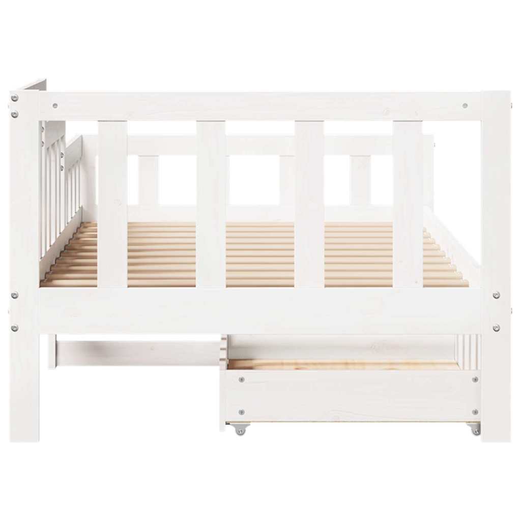 Daybed With Drawers Without Mattress 90X190 Cm Single Solid Wood