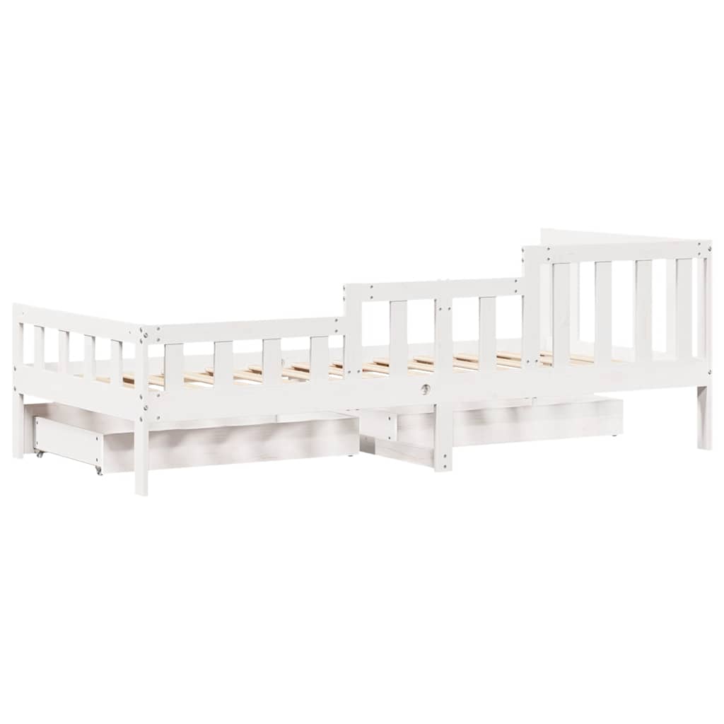 Daybed With Drawers Without Mattress 90X190 Cm Single Solid Wood