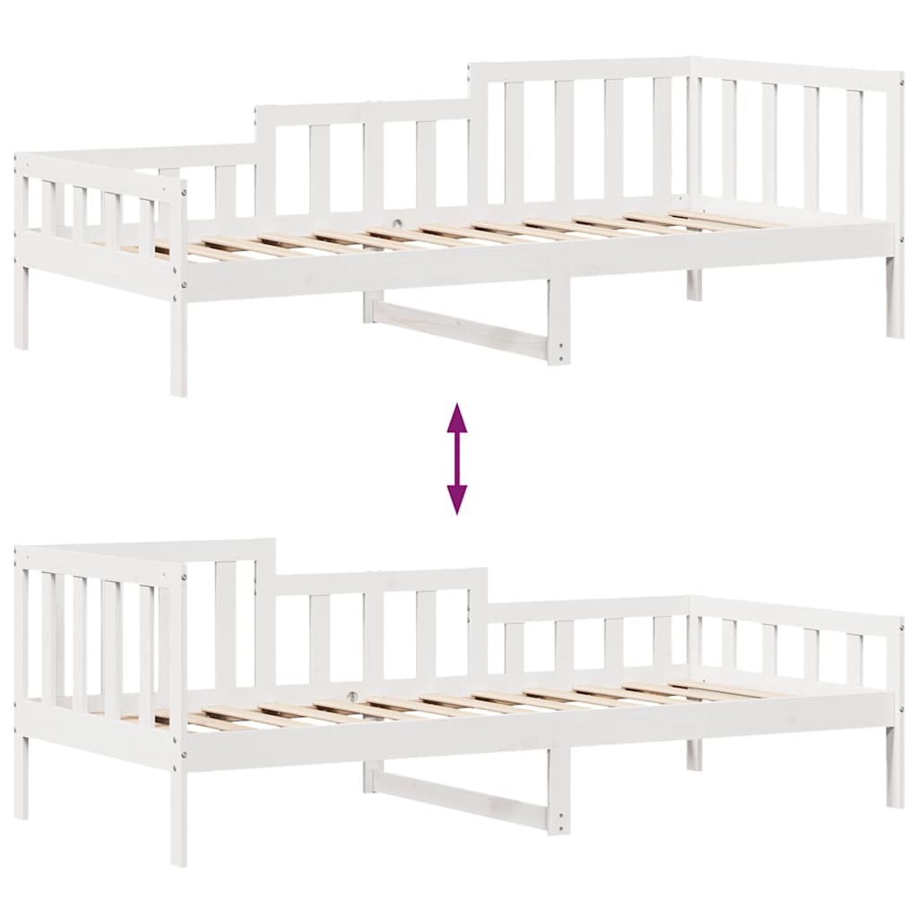 Daybed With Drawers Without Mattress 90X190 Cm Single Solid Wood