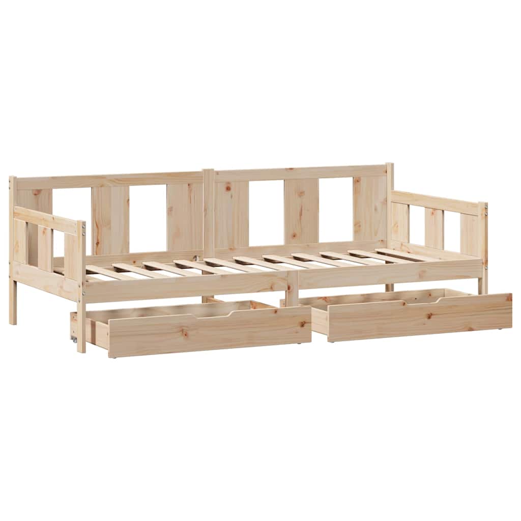 Daybed With Drawers Without Mattress Solid Wood