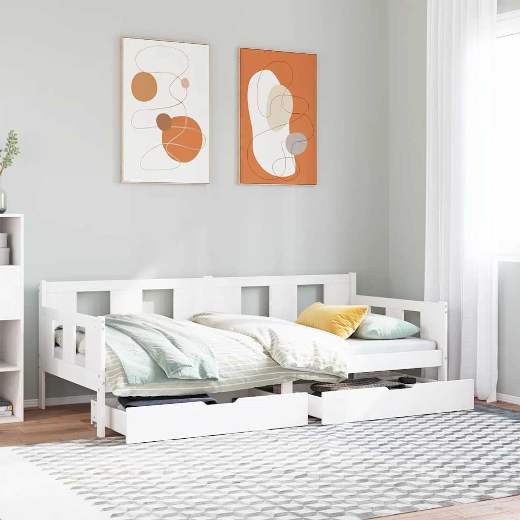 Daybed With Drawers Without Mattress Solid Wood