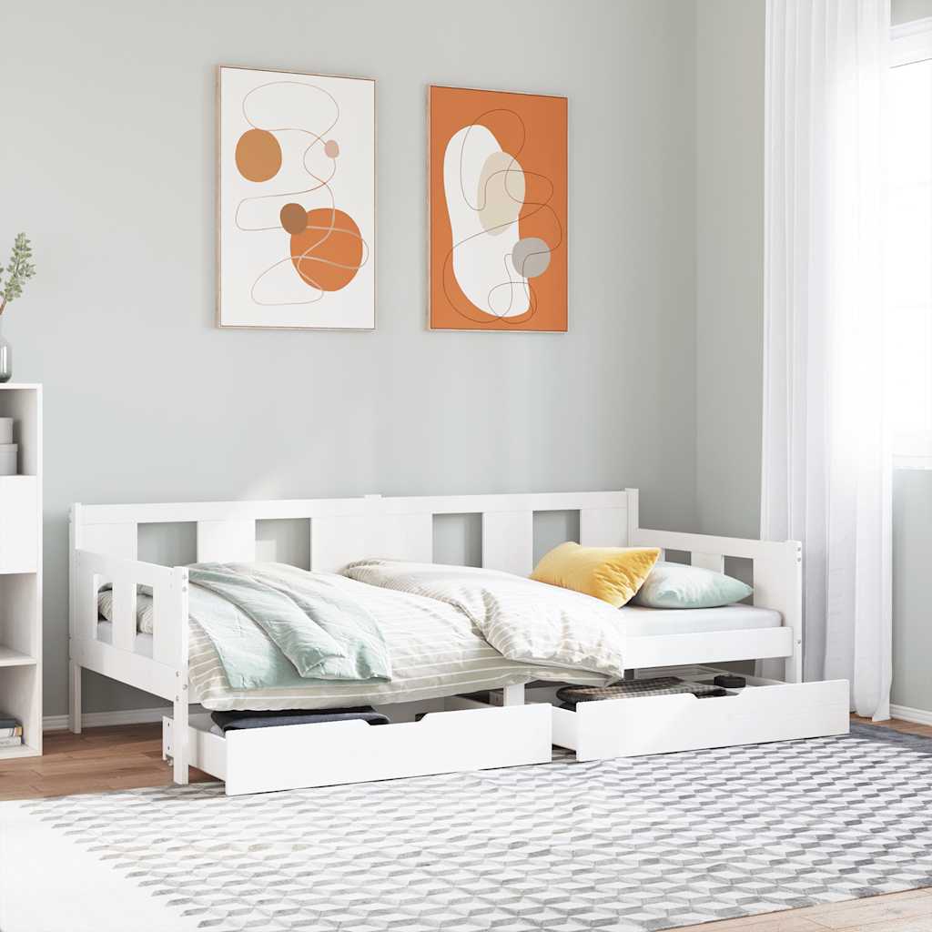 Daybed With Drawers Without Mattress Solid Wood