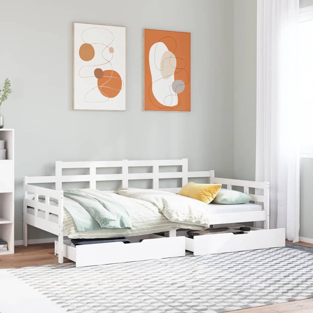 Daybed With Drawers Without Mattress Solid Wood