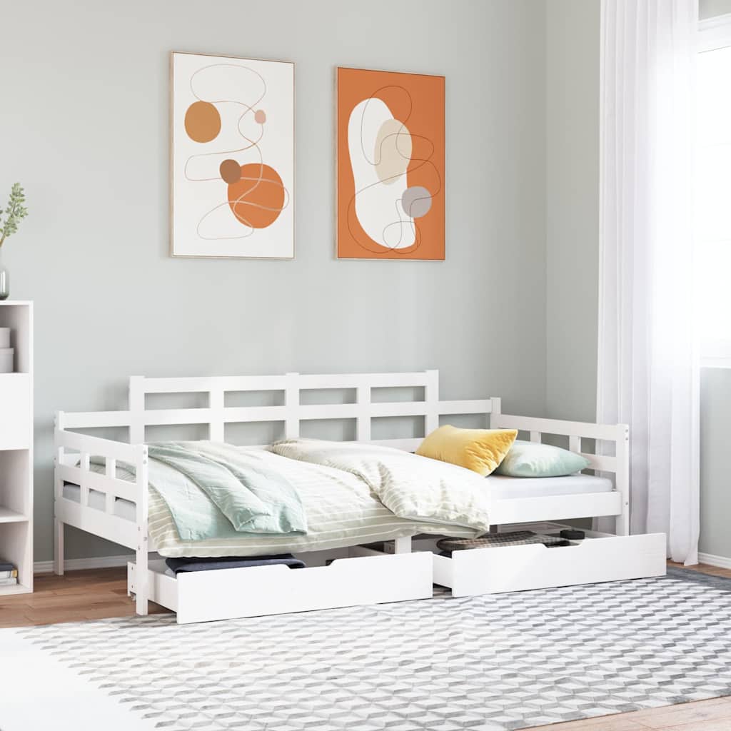Daybed With Drawers Without Mattress Solid Wood