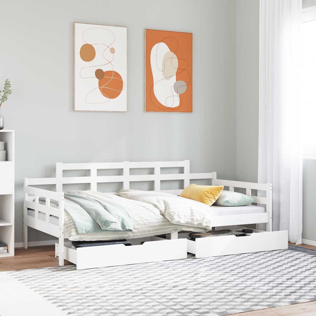 Daybed With Drawers Without Mattress Solid Wood