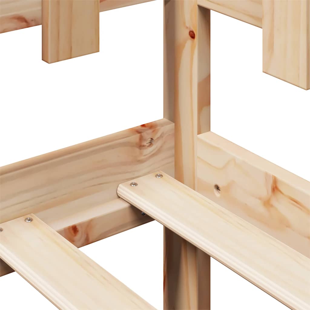 Daybed With Drawers Without Mattress 90X200 Cm Solid Wood