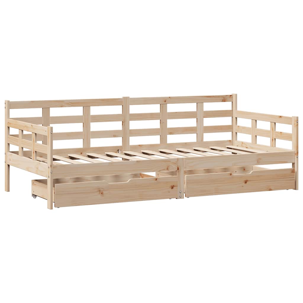 Daybed With Drawers Without Mattress Solid Wood