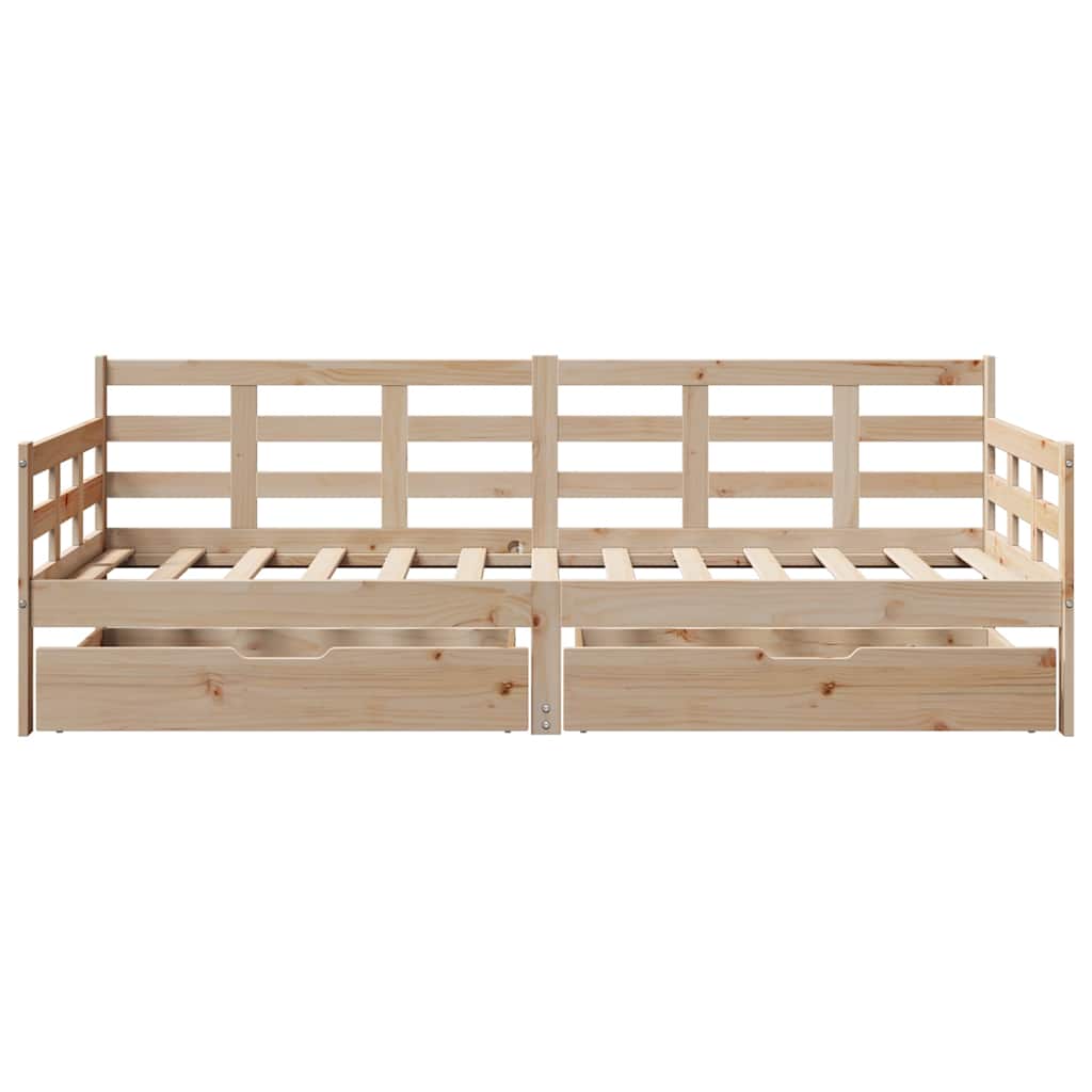 Daybed With Drawers Without Mattress Solid Wood