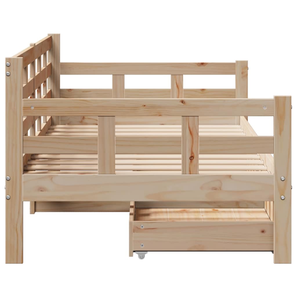 Daybed With Drawers Without Mattress Solid Wood