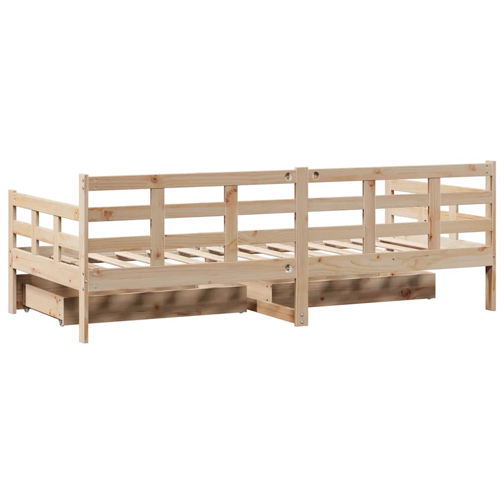 Daybed With Drawers Without Mattress Solid Wood