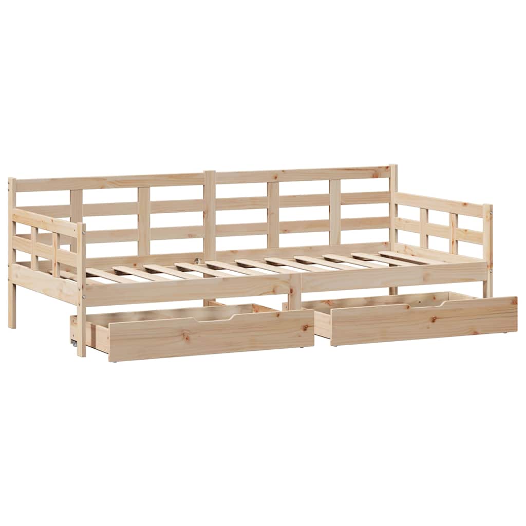 Daybed With Drawers Without Mattress Solid Wood