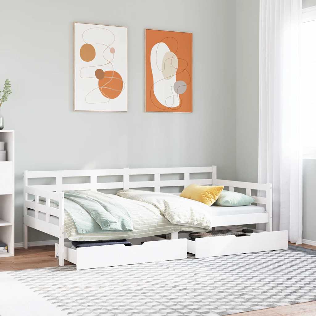 Daybed With Drawers Without Mattress Solid Wood