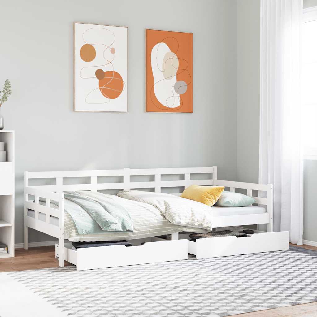Daybed With Drawers Without Mattress Solid Wood