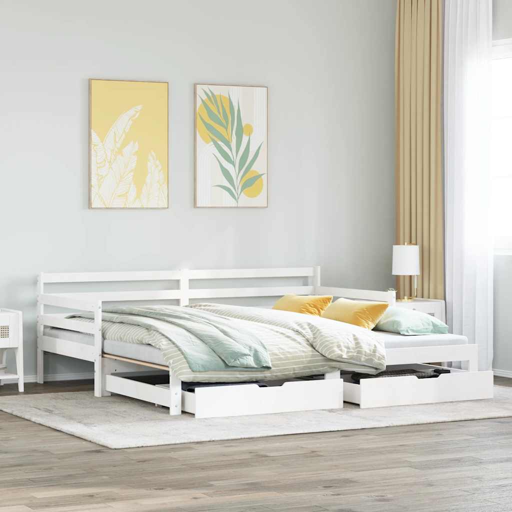Daybed With Trundle And Drawers Without Mattress Single