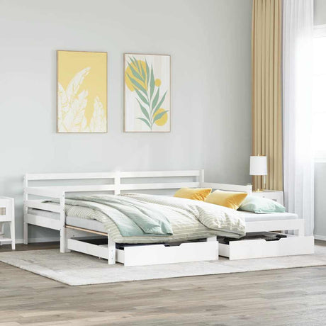 Daybed With Trundle And Drawers Without Mattress Single