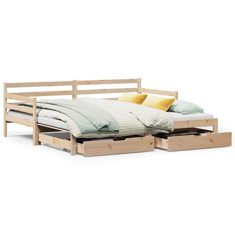 Daybed With Trundle And Drawers Without Mattress Single