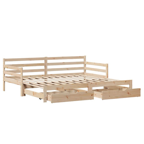 Daybed With Trundle And Drawers Without Mattress Single