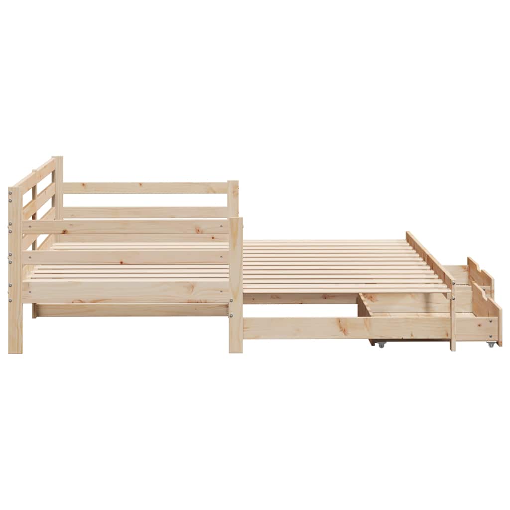 Daybed With Trundle And Drawers Without Mattress Single