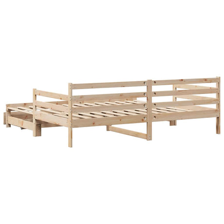 Daybed With Trundle And Drawers Without Mattress Single
