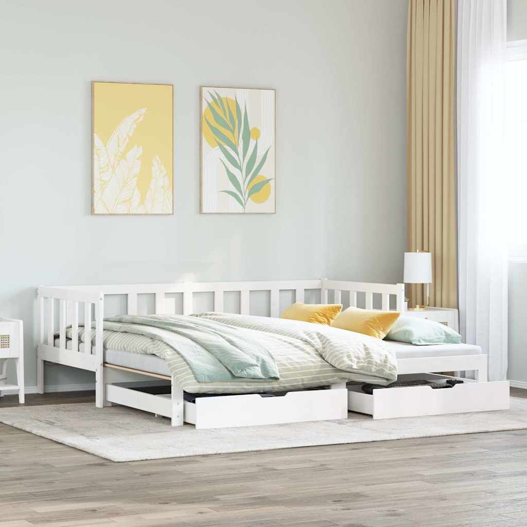 Daybed With Trundle And Drawers Without Mattress Single