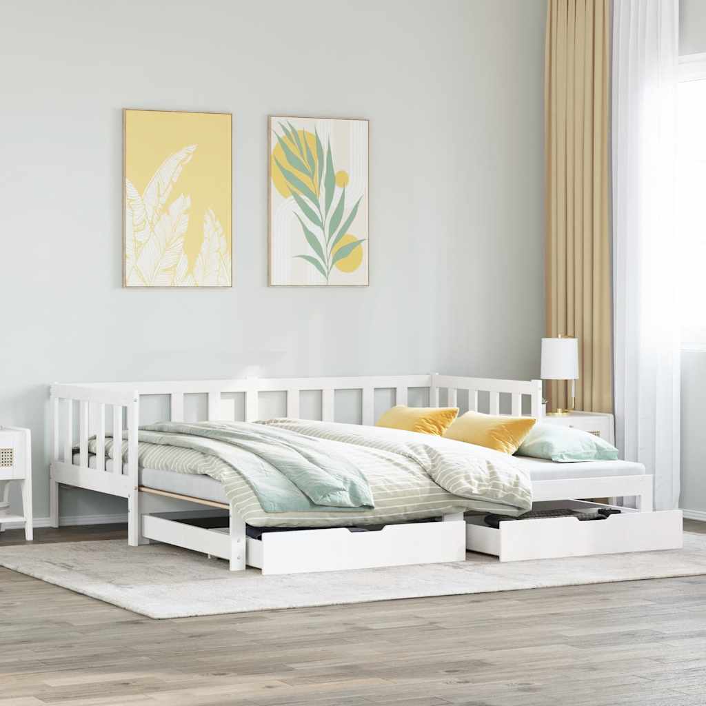 Daybed With Trundle And Drawers Without Mattress Single
