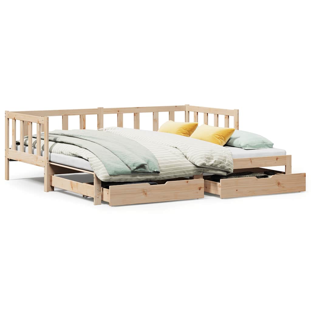 Daybed With Trundle And Drawers Without Mattress Single