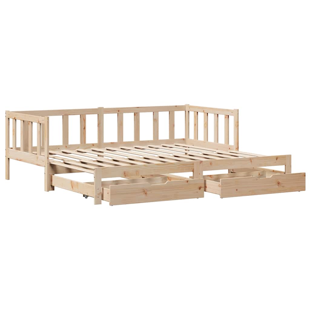 Daybed With Trundle And Drawers Without Mattress Single