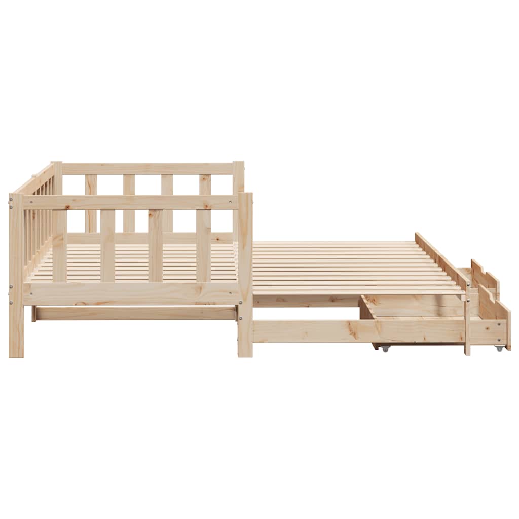 Daybed With Trundle And Drawers Without Mattress Single