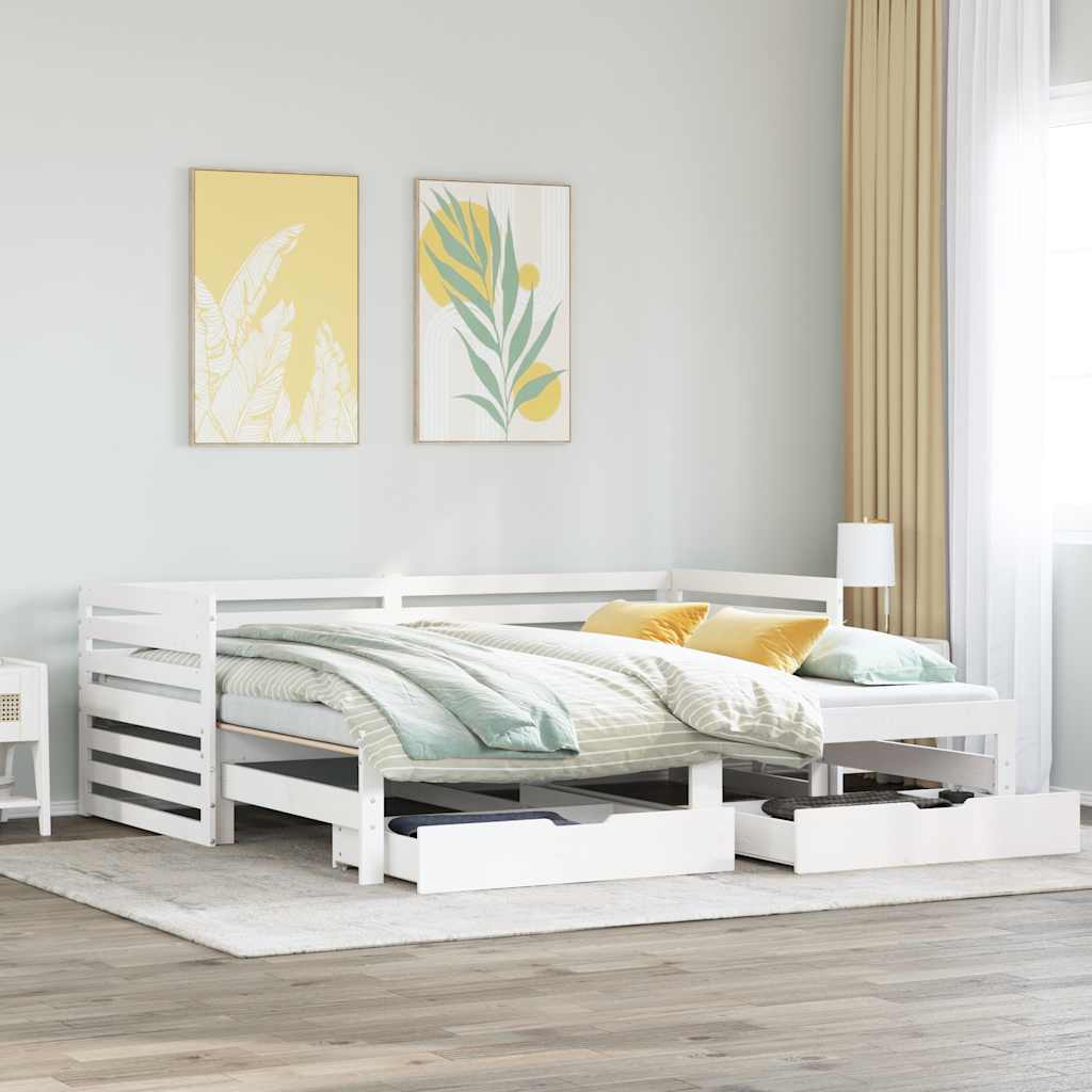 Daybed With Drawers Without Mattress Solid Wood