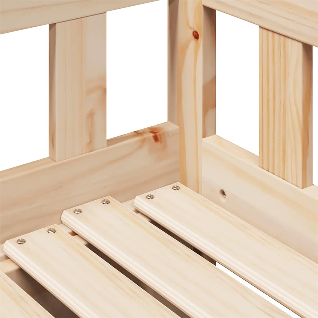 Daybed With Trundle And Drawers Without Mattress 80X200 Cm