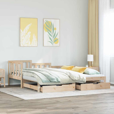 Daybed With Trundle And Drawers Without Mattress Single