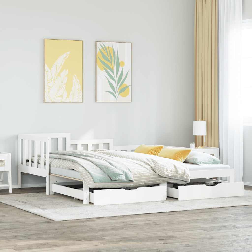 Daybed With Trundle And Drawers Without Mattress Single