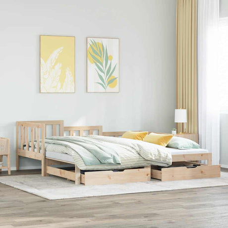 Daybed With Trundle And Drawers Without Mattress Single