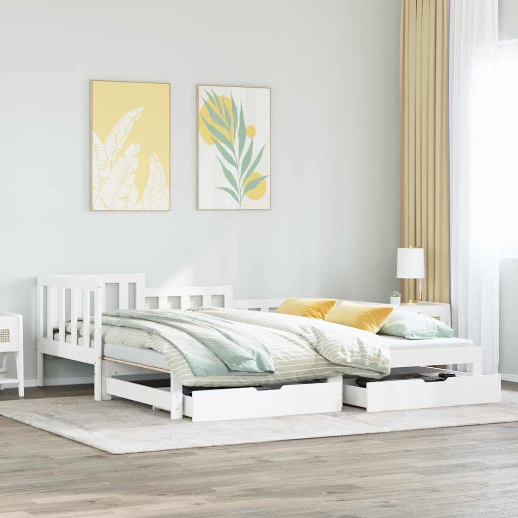 Daybed With Trundle And Drawers Without Mattress Single