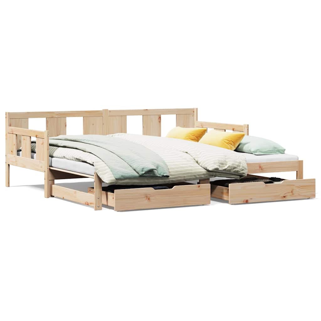 Daybed With Trundle And Drawers Without Mattress