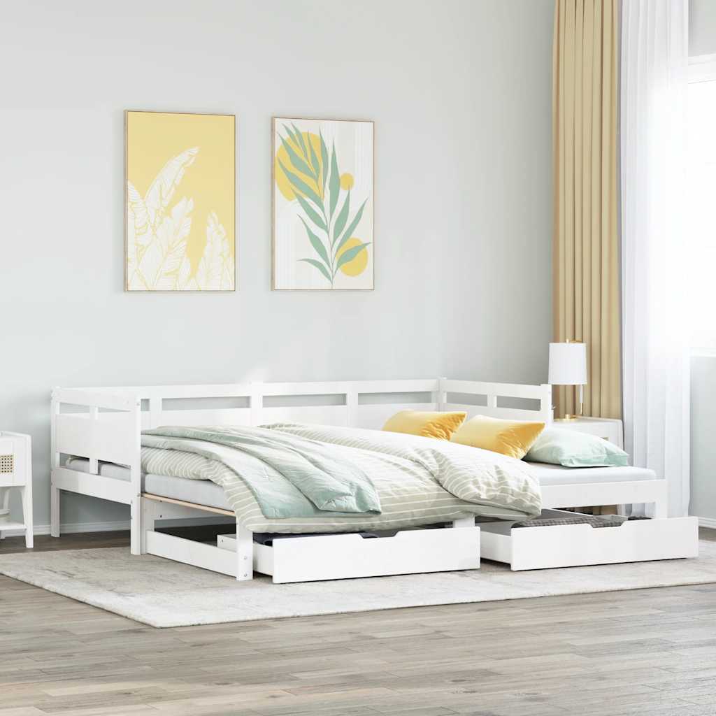 Daybed With Trundle And Drawers Without Mattress Single