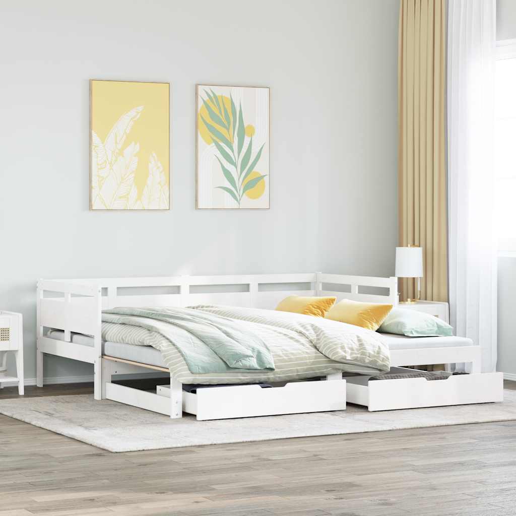 Daybed With Trundle And Drawers Without Mattress Single