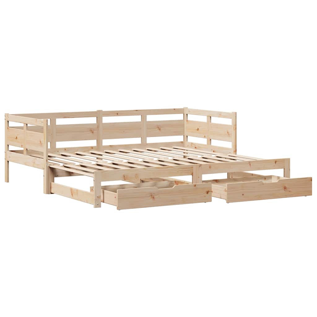 Daybed With Trundle And Drawers Without Mattress Single