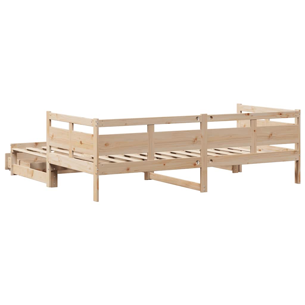 Daybed With Trundle And Drawers Without Mattress Single