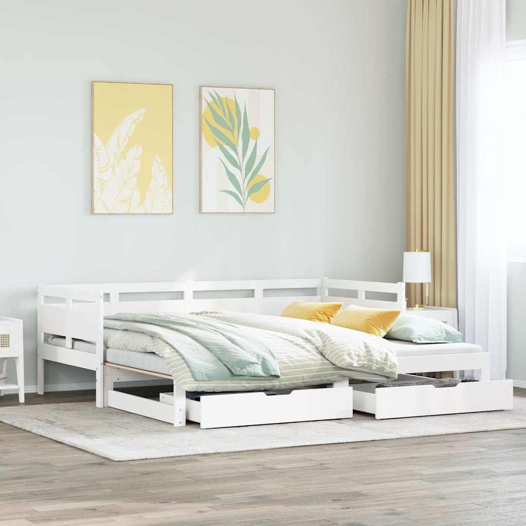 Daybed With Trundle And Drawers Without Mattress Single