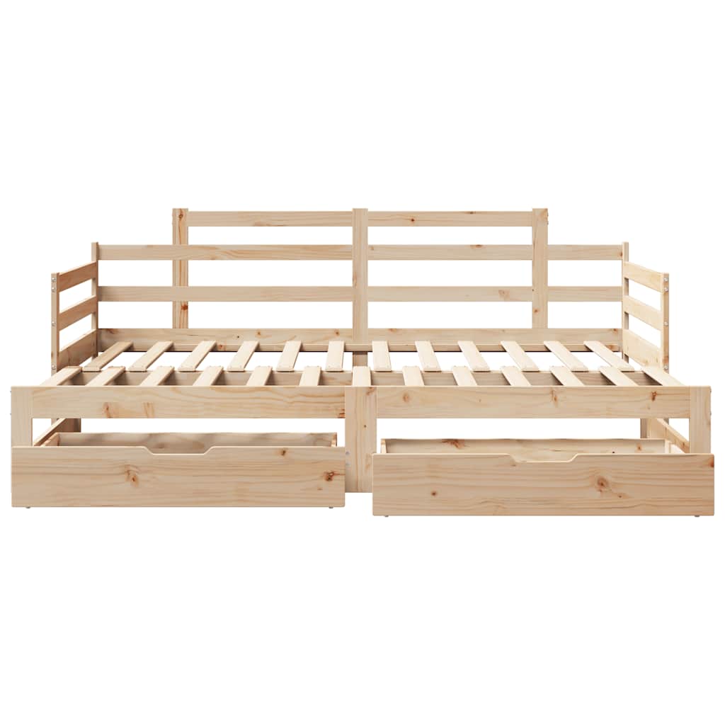Daybed With Trundle And Drawers Without Mattress Single