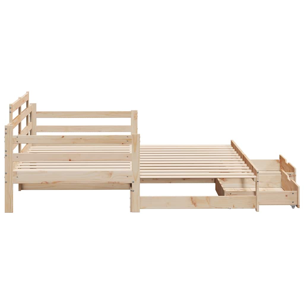 Daybed With Trundle And Drawers Without Mattress Single